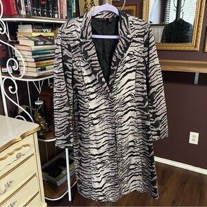 Y2K Tiger Print Coat Size 12
